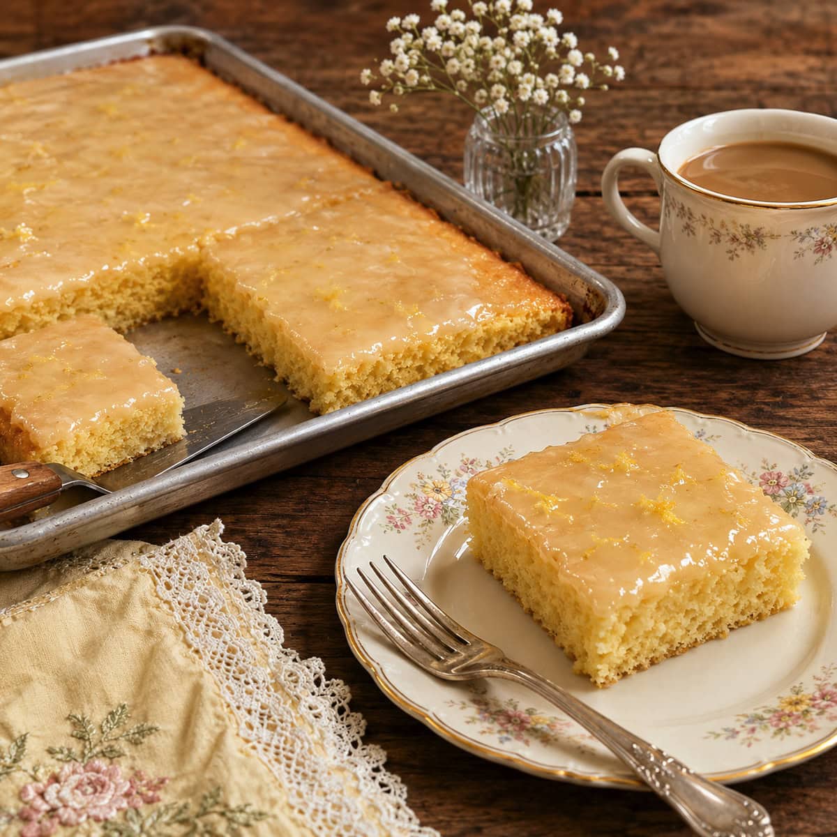 Low Carb Texas Sheet Cake (Genuine 1g Carb Lemon) 3 Low Carb Texas Sheet Cake (Genuine 1g Carb Lemon)